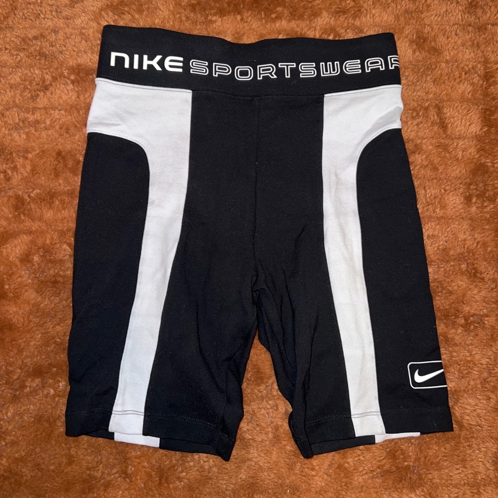 Nike Sportswear Bike Shorts Black/White XS